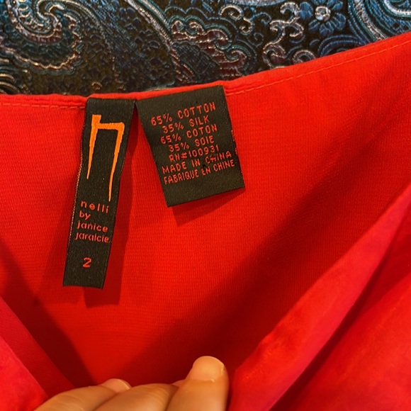 Red dress Nelli by Janice. - Picture 2 of 4